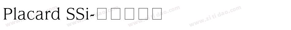 Placard SSi字体转换